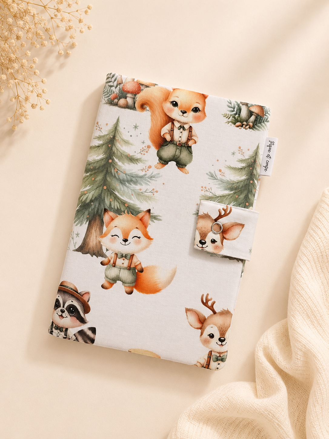 Protège carnet renard